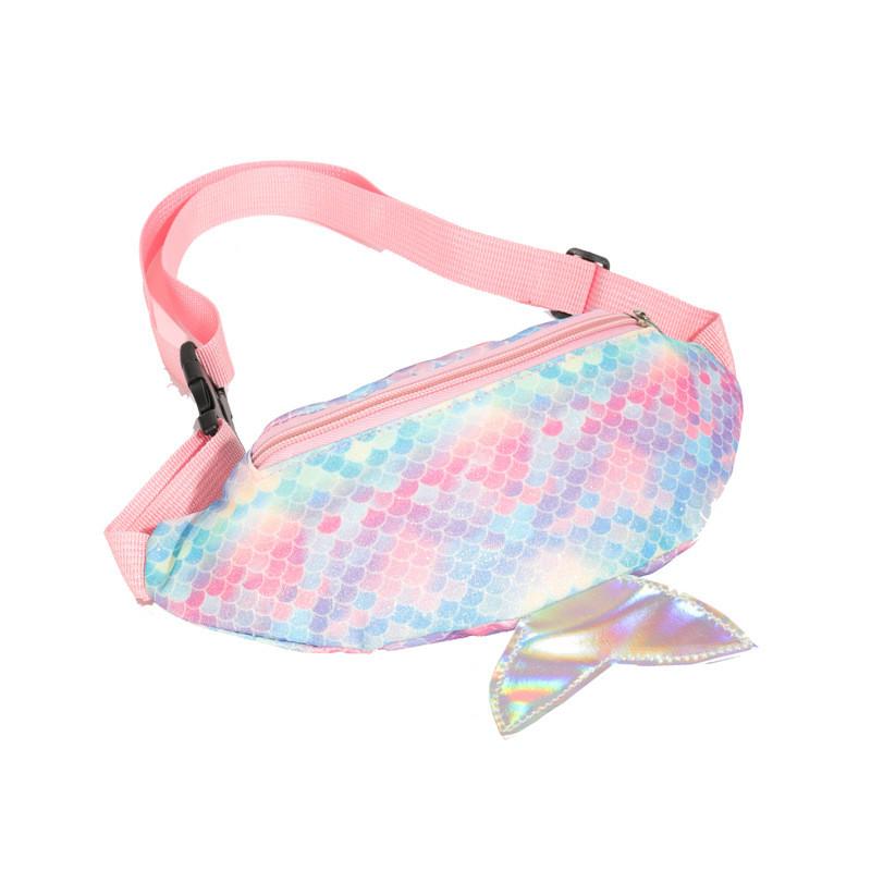 Children Mermaid Cute Fashion Shoulder Crossbody Bag Outdoor Leisure Travel Gift