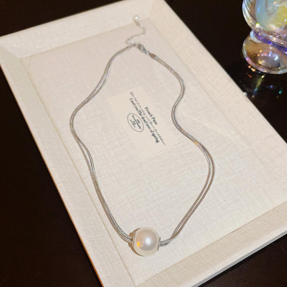 Elegant Titanium Steel Necklace: Chic, Durable, Non-Fading Design for Women