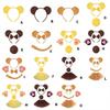 Tierkostüm Set Bär Cosplay Requisiten Stirnband Niedliche Kostüm Accessoires Party Zubehör Kostüm für Halloween Cosplay