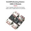XL334P4 USB-хаб USB 2.0 4-портовий Модуль розширення контролера USB 2.0 на 4-канальний роздільник USB-хаб Плата-розширювач Type-C 40 МБ/с