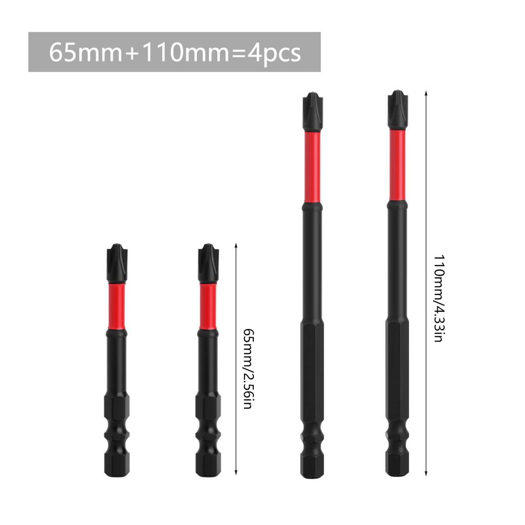 Electrician Screwdriver Bits Hex Shank Screwdriver Bits 1/4" Hex Shank Multi-Tip Screwdriver Set for Professional Repairs