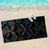 Black Matte Big Microfiber Beach Towels Quick Dry Towel Sand Beach Towels Pool Towel for Travel Swim Pool Yoga