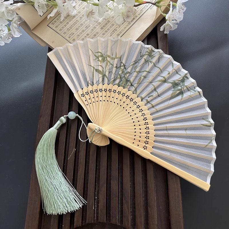 4.5 Inch Mini Bamboo Folding Fan 15cm Handheld Classic Chinese Fan Portable Compact Fan for Women Men Cosplay Anime Gift