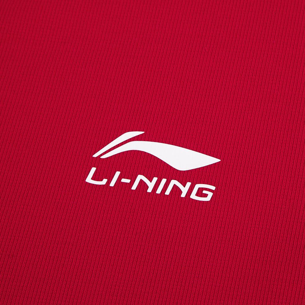 Li-Ning Fashionable Sports Casual Short Sleeve Breathable Polo Shirt Men tops Bull-Red APLW475-3