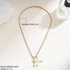 Cross Stainless Steel Necklace For Men Gold Color Crucifix Pendant Twisted Rope Snake Chain Women Party Jewelry