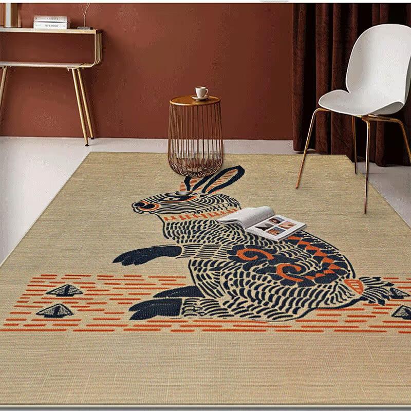 American Kitchen Floor Mats PVC Leather Waterproof Doormat Anti-slip Balcony Sink Carpet Anti-fouling Dirt-resistant Foot Mats