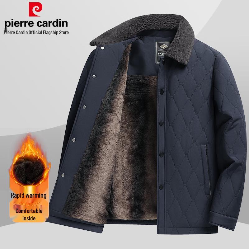 

Pierre Cardin Men s Fleece-Lined Winter Cotton Jacket 4XL