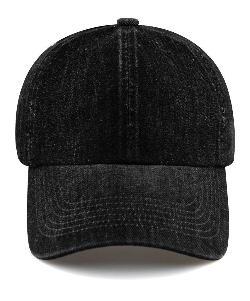 Chaebteo Signature Denim Ball Cap - Black Denim