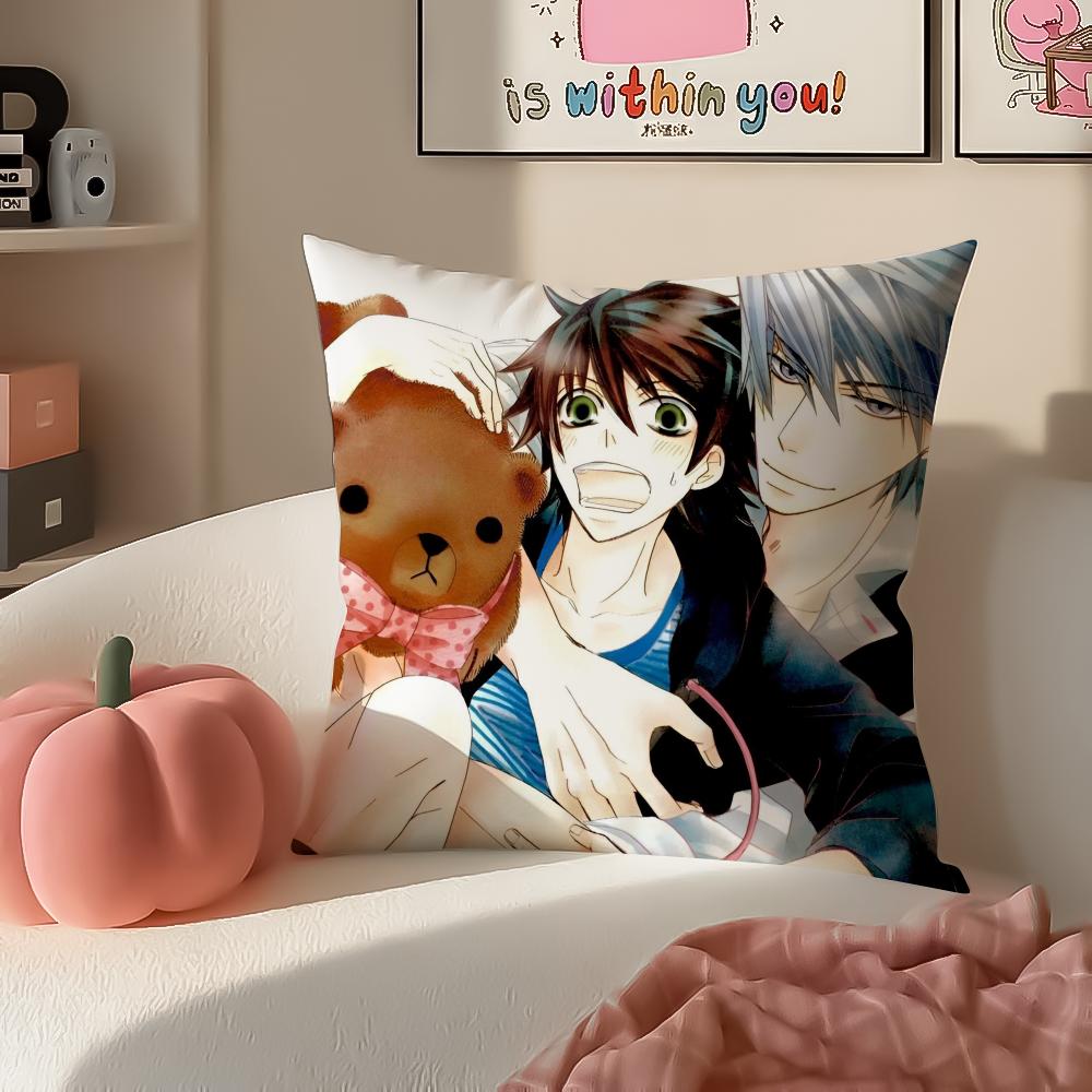 

Romantic Yaoi Anime JJunjou Cushion Cover Pillowcase Short Plush Invisible zipper Room Sofa Cushion Cover 30X30cm
