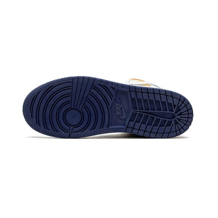 (PS) Air Jordan 1 Mid 'White Dark Blue' Kids' 640734-131