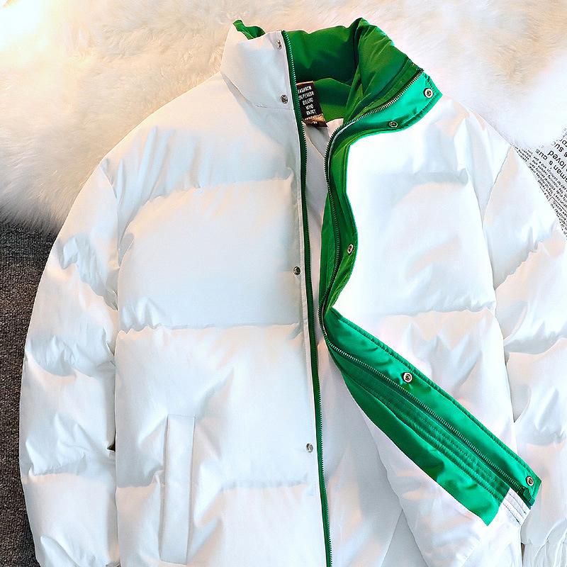 

Новая осенне-зимняя вставка из воротника-стойки с цветной хлопковой подкладкой мужская куртка свободного покроя из хлопка бренда Tide с хлопковой подкладкой M