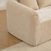 Modular Compression Sofa Made of Chenille Fabric, Filled with 30D High-elastic Foam. Easy To Move, Non-slip Floor, Ideal for Living room.LIGHT KHAKI