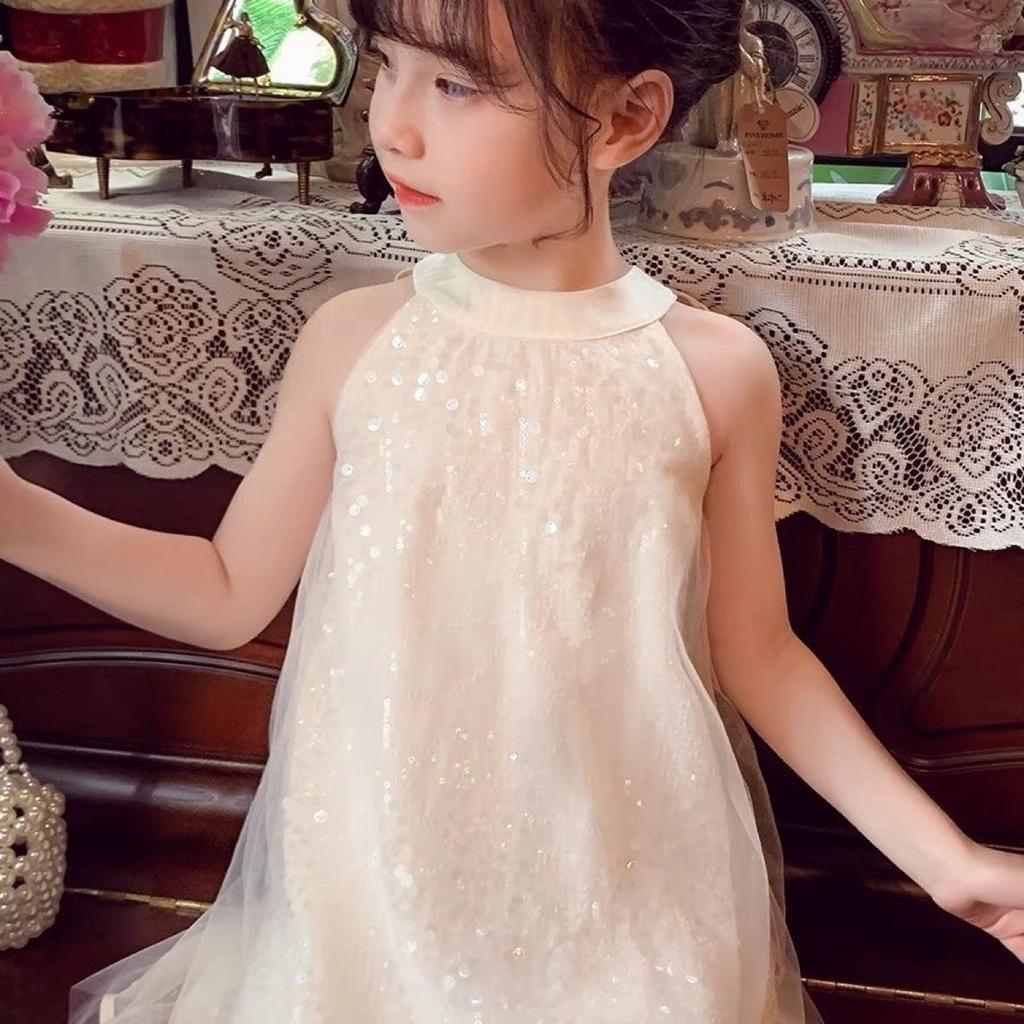 Girls Summer Sleeveless Princess Dress Kids Fashion Short Dress