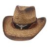 Europe And The United States Hot Selling Cowboy Hat Cross-Border Western Cowboy Hat Outdoor Beach Sun Hat Hollow Warped Edge Sun Hat