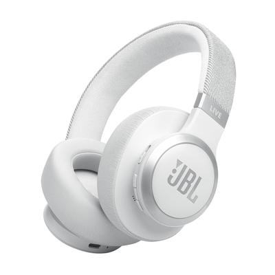 JBL LIVE 770 NC Styl/Design/Hybridní potlačení hluku/Kompatibilní s Bluetooth/Vícebodové připojení/Náhlavní sluchátka/Bílá/JBLLIVE770NCWHT