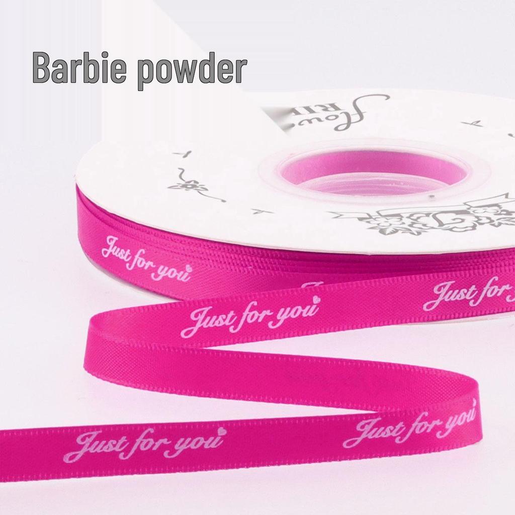 1cm Narrow Printed English Ribbon - Gift, Baking, and Florist Polyester Ribbon