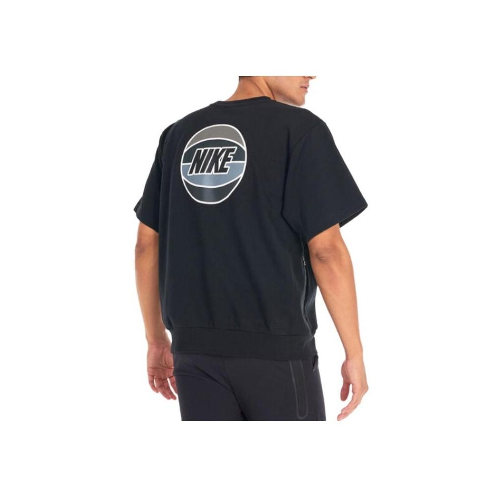 Nike Logo Print Pullover T-Shirt Men Tops Black DX0328-010