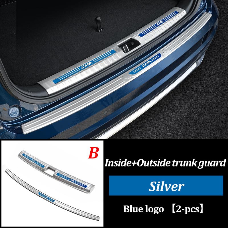 LINNUNU Car Trunk Sill Guard Protector Rear Bumper Stainless Steel Plate Cover For Geely MONJARO KX11Manjaro 21-2023 Accessories