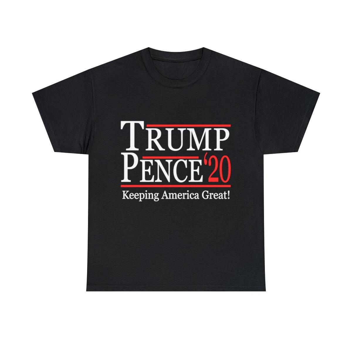 Trump Pence 2020 Keeping America Great Graphic Tee Shirt, S-5XL M