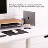 HumanCentric Black Leather Mouse Pad Premium Vegan Leather Desk Mat Mouse Mouse Pad for Home or Office Desk Protector for Computer Mouse Small Mouse