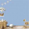 Geometric rhombus wallpaper blue, azure and white 50x1000