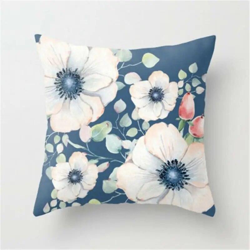 Classic Floral Unique Pillowcase Sofa Bed Home Decor Throw Cotton Car Chair Beautiful Linen Delicate
