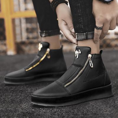 Bocanci Martin toamnă pantofi de skateboard high-top pantofi albi pantofi casual britanici pantofi din piele bocanci