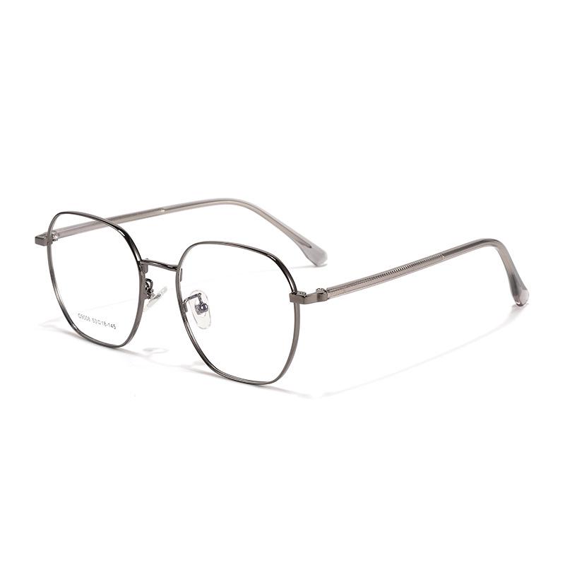 High-Quality Non-Magnetic Retro Plate Temple Legs Large Frame Myopia-Friendly Glasses.