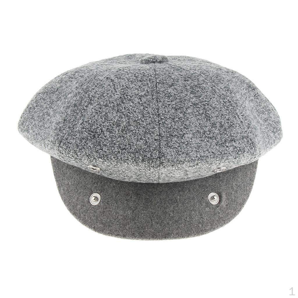 Мужская плоская кепка-восьмиклинка светло-серый