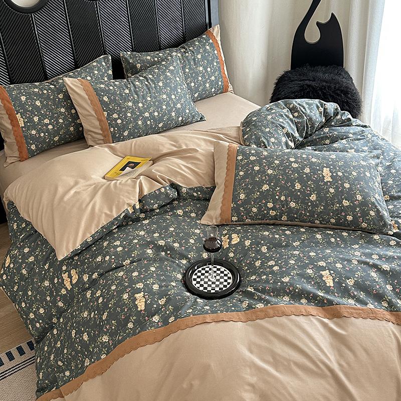Mei Yun Ge Full Cotton French Printed Cotton 133 * 72 Four Piece Set