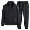 Cotton Spring and Autumn New Cardigan Spring and Autumn Winter Stand Collar Zipper Top Casual Sports Two-piece Set