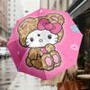 Kitty Leopard Print Umbrella: A Cute and Functional Companion for Outdoor Adventures, Perfect as a Gift 181
