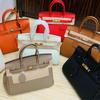 Top Layer Cowhide Leather Metal Bag Genuine Leather Women Bag Large Capacity Can Hold Bag Female High-end Fashion Sense Single Leather Bag