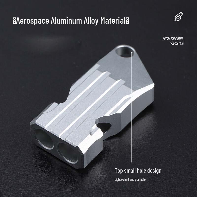 NuFeng Aluminum Alloy Double-Tube Survival Whistle