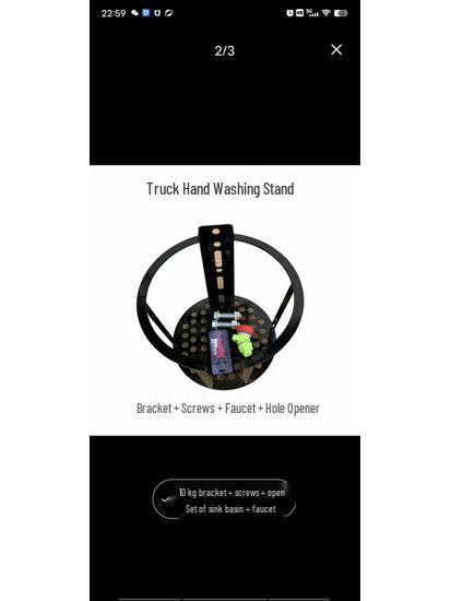 Portable Truck Hand-Washing Bucket Holder Bracket