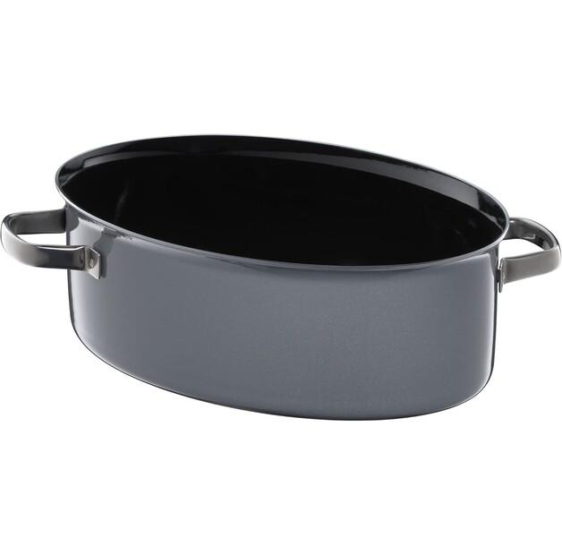 Жаровня WMF Fusiontec минеральная с крышкой из нержавеющей стали 38×27 см 8,4 л платина (3201111939)