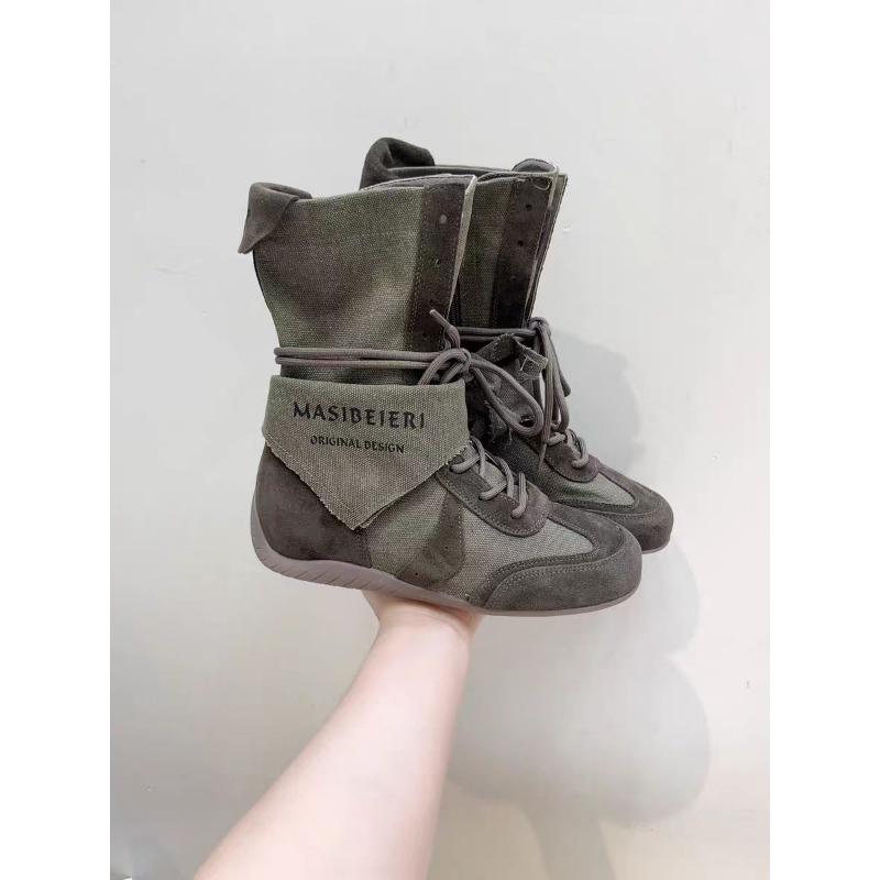 

Women s retro fashion versatile lightweight comfortable warm thick sole comfortable lace-up non-slip sports casual Martin boots 40 армия зеленый