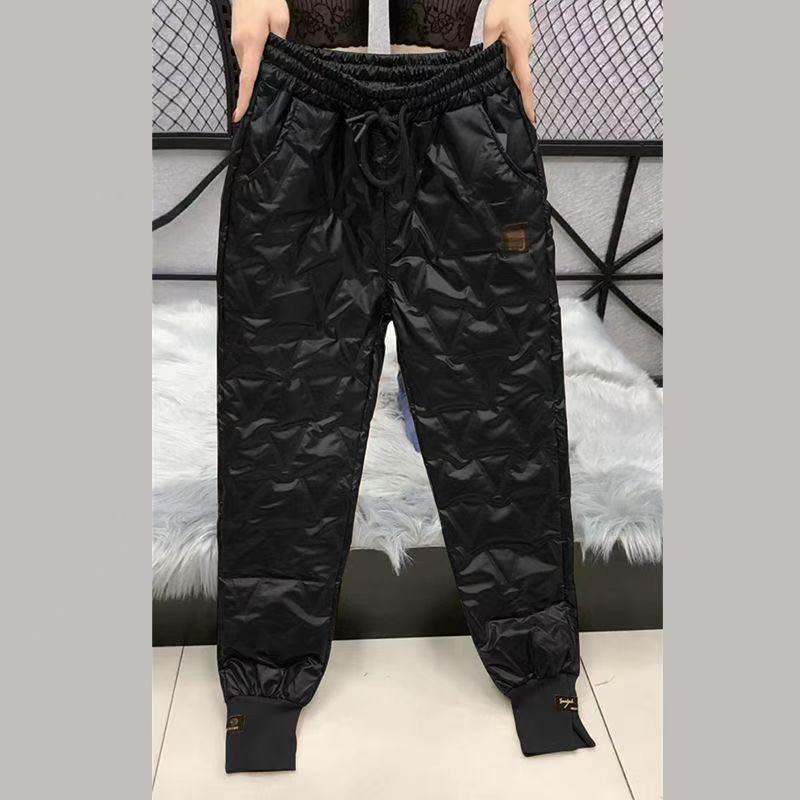 

Женские зимние брюки гаремы с высокой талией - Утягивающие, Повседневные, Теплые, Свободного кроя M (80-109 jin)