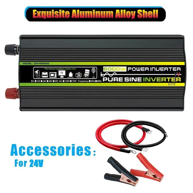 24V To 220V 50Hz Pure Sine Wave Power Inverter Solar System/Panel/Home/Outdoor/RV/Camping Voltage Converter Car Inverters-Type 1