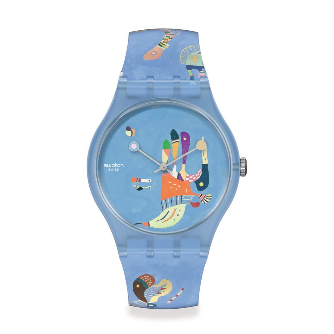 

Часы Swatch BLUE BY VASSILY KANDINSKY Новые Gent SUOZ342 Синие [Swatch] SKY, синий
