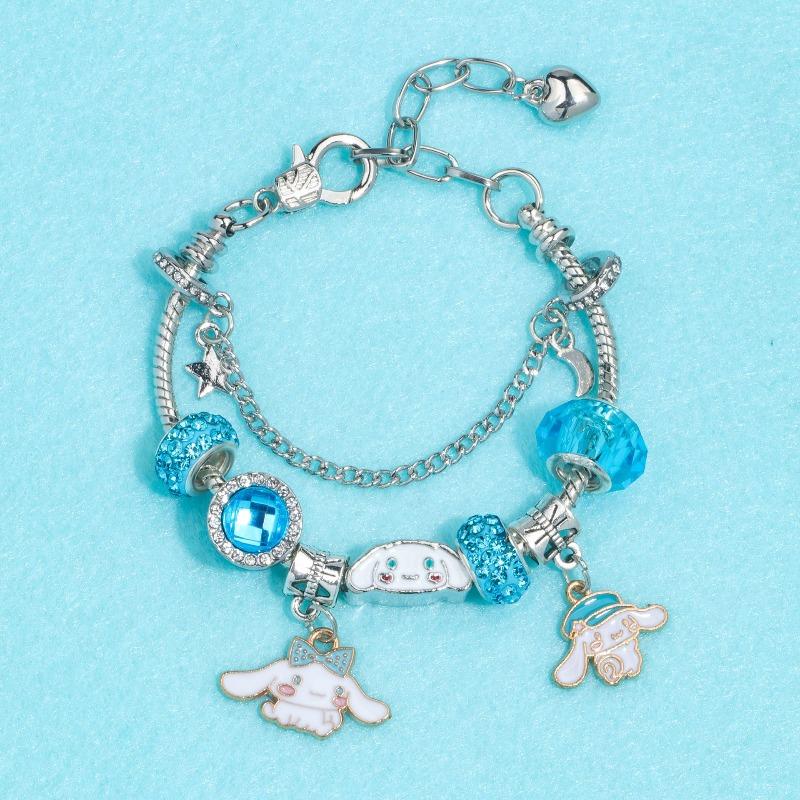 Sanrio Beaded Bracelet, Cartoon Melody Yugui Dog Kulomi Beaded Bracelet, Accessories