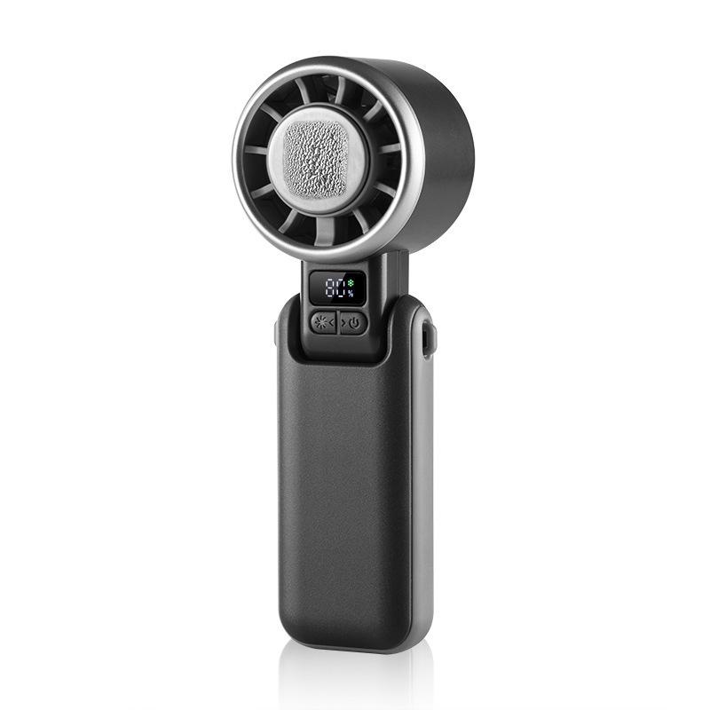 Kua Jing N612 USB Rechargeable Foldable High-Speed Turbo Fan with Ice Pack Standard