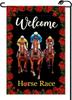 Horse Racing Run for The Roses Jockey Garden Ag 12x18 Inch Vertical Double Sided Festival Welcome Small Ags Farmhouse Ou AAS