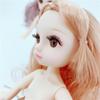 12 Movable Jointed Dolls Mini 30cm BJD Baby Girl Doll Long Wig Nude Body Dolls Toy with Shoes