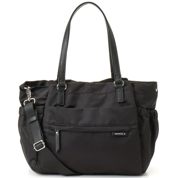 Monica Tote Bag with Black 3-Way Pouch, MONI01201, (10)