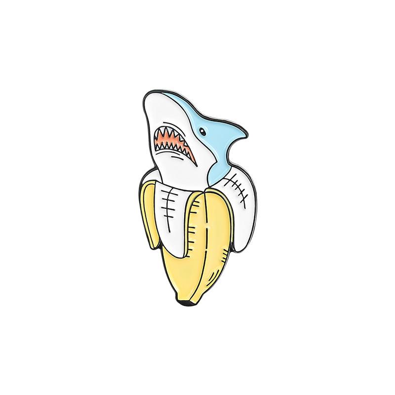 Stylish Shark Colorful Series Brooch Animal Shaped Lapel Pin For Unique Accessories Fashionable