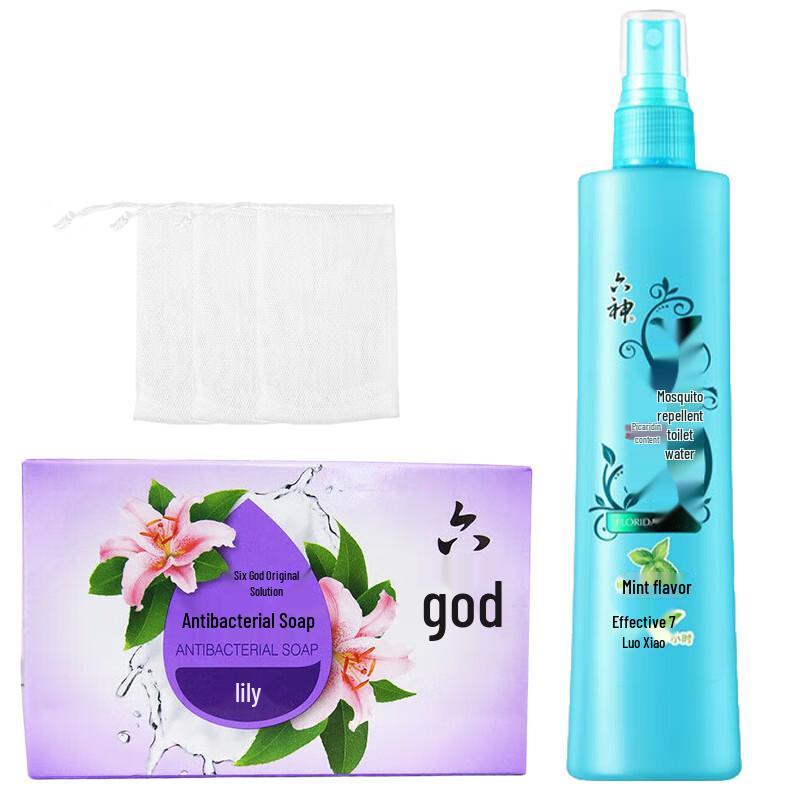 Liùshén Disinfectant Soap & Mosquito Repellent Bundle