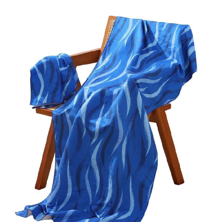 

Absorbent Sandproof Travel Towel Fast Drying Microfiber Texture Nonslip Quick Dry Bath Towel for Hiking Swimming Beach 40x80cm