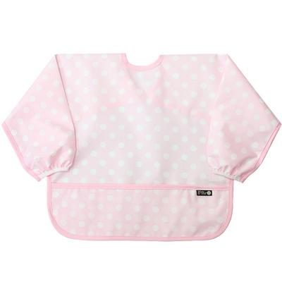 Pli? Bavaglino impermeabile a maniche lunghe per neonato, 39 pois rosa chiaro bianco, 1 pezzo, 1 pezzo