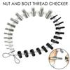Inch and Metric Size Nut and Bolt Thread Checker Set Thread Measuring Tools  Bolt Nut Screw Thread